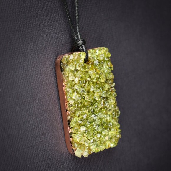 Peridot Orgonite Pendant - Picture 2 of 2